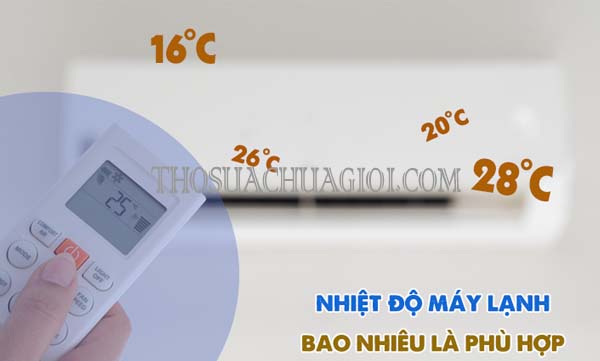 sử dụng nhiệt độ máy lạnh nên để bao nhiêu là hợp lý