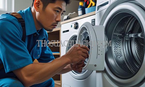 sửa máy giặt không vào điện