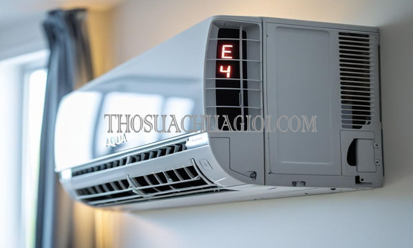 sửa máy lạnh aqua báo lỗi e4