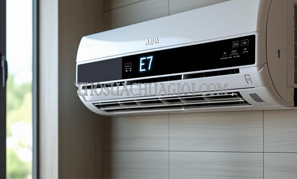 sửa máy lạnh aqua báo lỗi e7