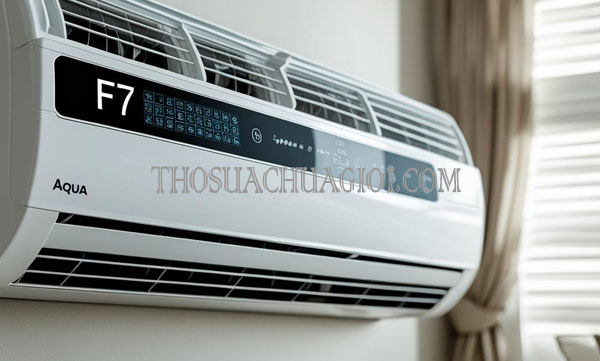 sửa máy lạnh aqua báo lỗi f7