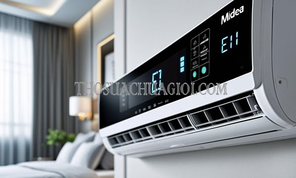Lỗi E1 máy lạnh Midea cách khắc phục nhanh nhất