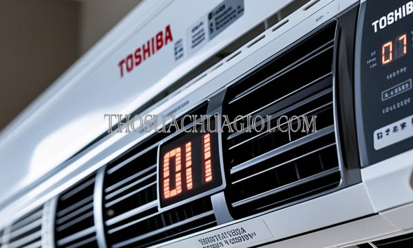 sửa máy lạnh toshiba báo lỗi 01