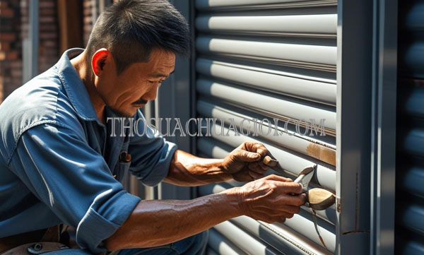 Thợ sửa cửa cuốn phường Linh Chiểu cũ làm việc 24/7