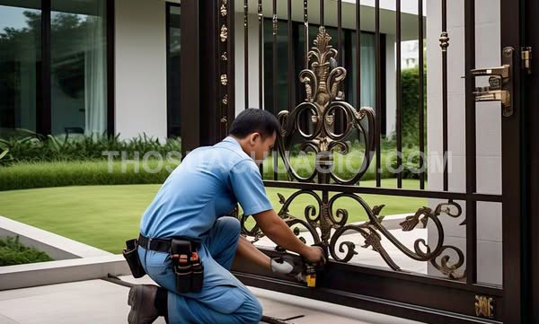 Thợ sửa cửa sắt tại Thuận An