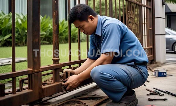 Thợ sửa cửa sắt Phường Bình Hòa mới uy tín gọi 30 phút hổ trợ ngay