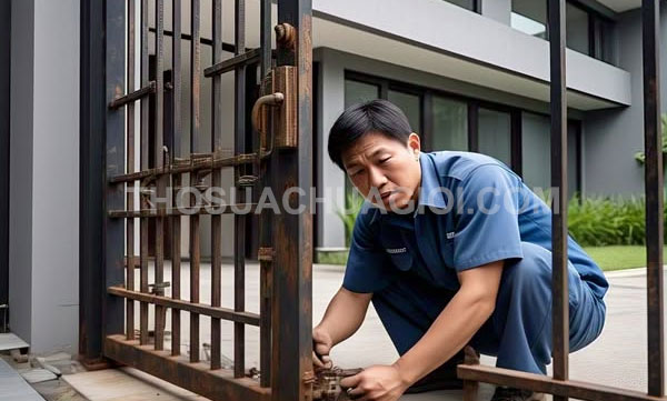 Thợ sửa cửa sắt tại tại Dĩ An