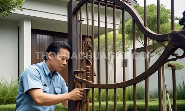 Thợ sửa cửa sắt Xã Nhuận Đức mới giá rẻ 15 phút có thợ