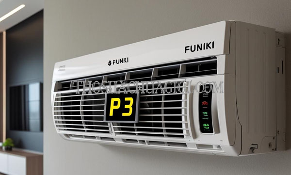 thợ sửa máy lạnh funiki lỗi p3