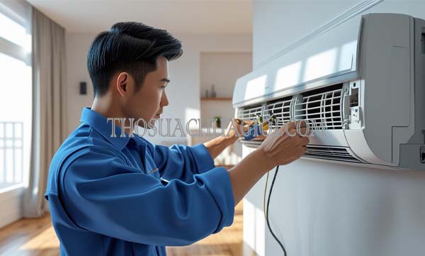 thợ sửa máy lạnh xã phong phú