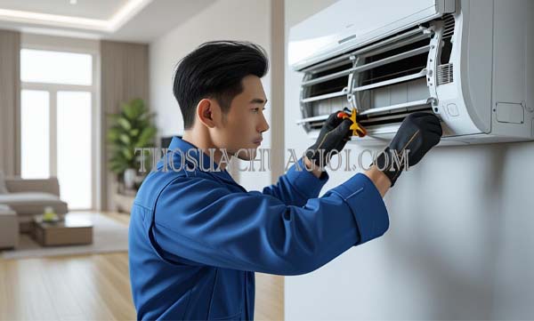 thợ sửa máy lạnh xã qui đức tại nhà