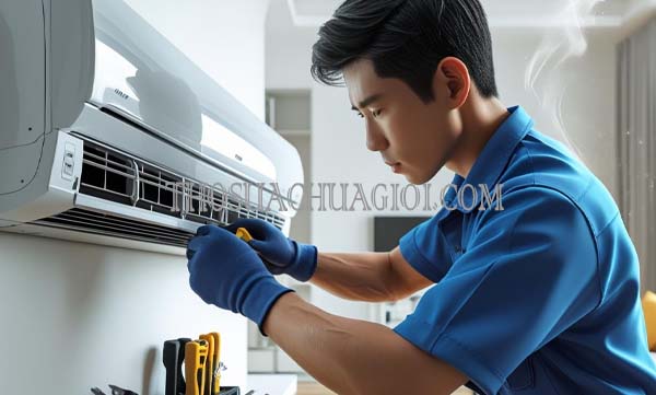 thợ sửa máy lạnh xã trung chánh tại nhà 