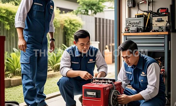 Thợ sửa máy phát điện phường Đông Hưng Thuận