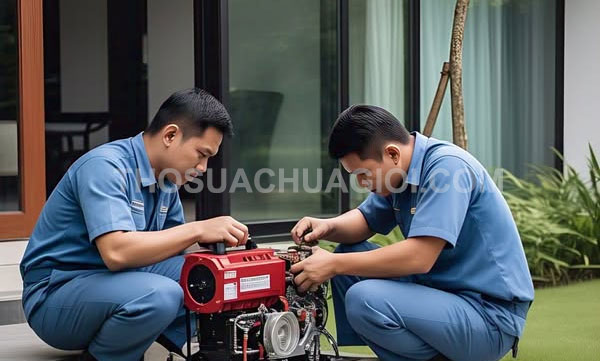 Thợ sửa máy phát điện phường Hiệp Bình