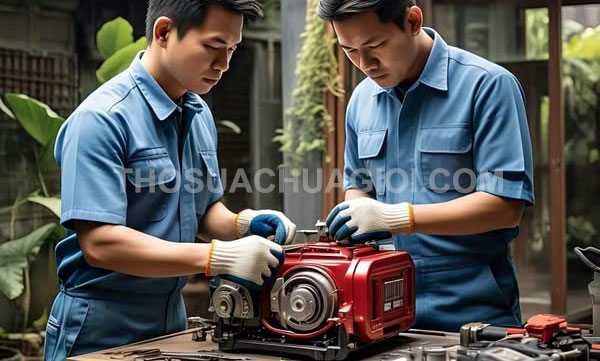 Thợ sửa máy phát điện phường Tân Sơn Nhì