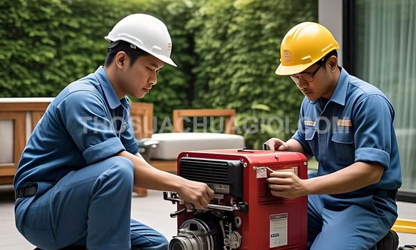 Thợ sửa máy phát điện tại phường Tân Định