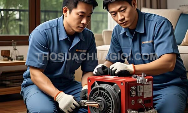 Thợ sửa máy phát điện xã Tân Vĩnh Lộc