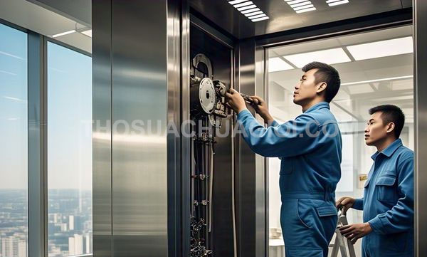 Thợ sửa thang máy xã Hiệp Phước