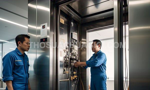 Thợ sửa thang máy xã Thái Mỹ
