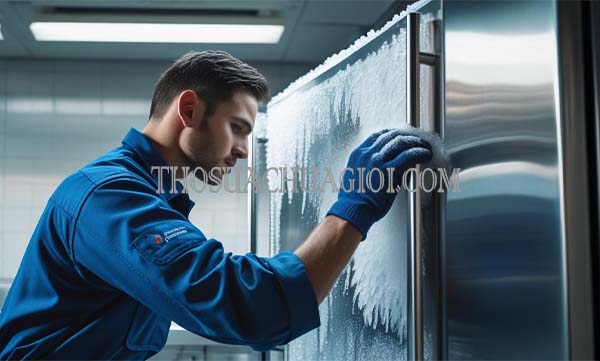 tủ lạnh bị đóng tuyết có sao không