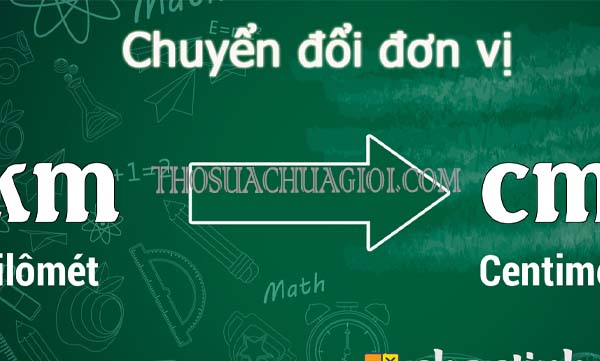 cách đổi km sang cm