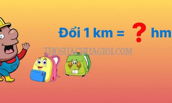 cách đổi km sang hm