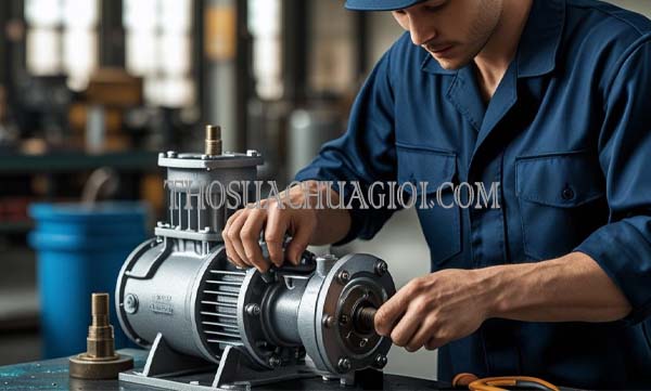 Máy bơm kêu ù nhưng không hút nước? Nguyên nhân và cách sửa