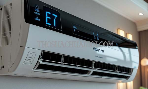 nguyên nhân máy lạnh asanzo lỗi e7