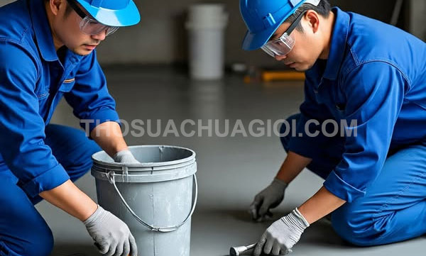 Thợ chống thấm tại xã Đông Thạnh