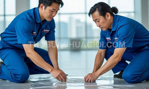 Thợ chống thấm tại xã Nhuận Đức
