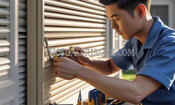 Thợ sửa cửa cuốn phường Thạnh Mỹ Lợi cũ giá rẻ 15 phút đến nơi