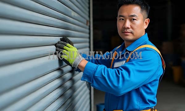 thợ sửa cửa cuốn xã long thới tại nhà