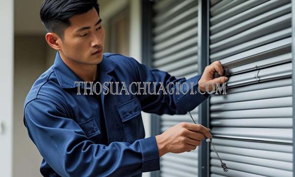 Thợ sửa cửa cuốn xã Nhị Bình cũ giá rẻ 15 phút đến nơi