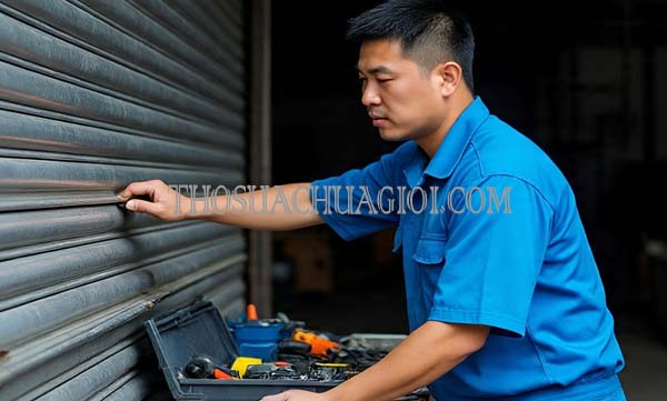Thợ sửa cửa cuốn xã Phạm Văn Cội cũ giá rẻ 15 phút đến nơi