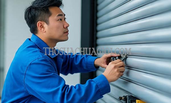 thợ sửa cửa cuốn xã qui đức tại nhà