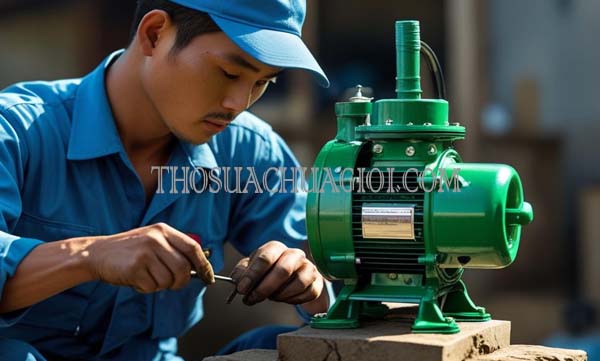 thợ sửa máy bơm nước xã long thới giá rẻ