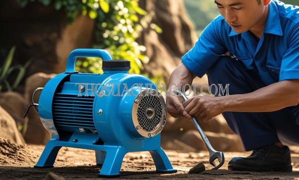 thợ sửa máy bơm nước xã nhị bình