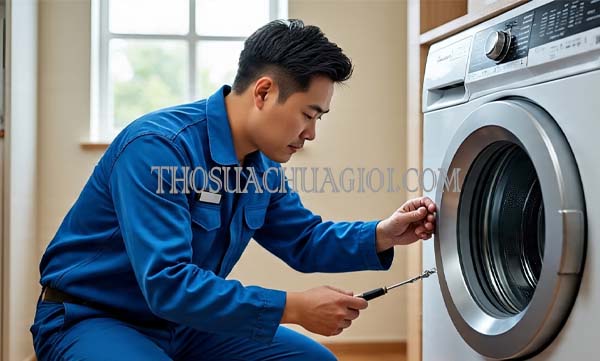Thợ sửa máy giặt tại Gò Công giá rẻ 20 phút có mặt