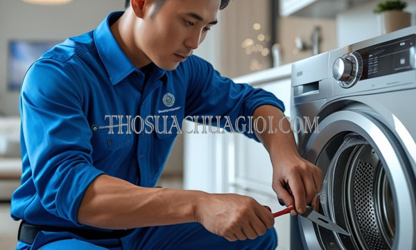 Thợ sửa máy giặt xã Phong Phú liên hệ 10 phút có