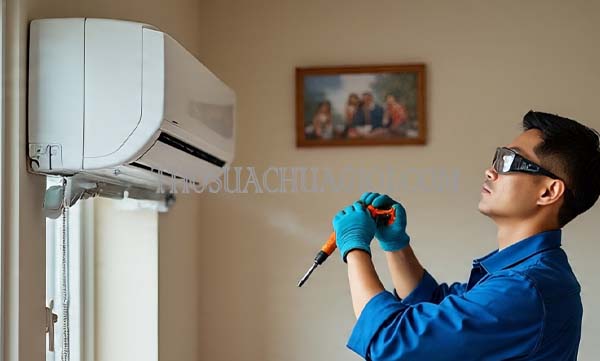 Thợ sửa máy lạnh tại Đồng Xoài giá rẻ 15 phút đến nơi