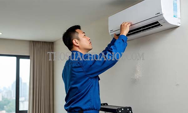 thợ sửa máy lạnh tại nhơn trách giá rẻ