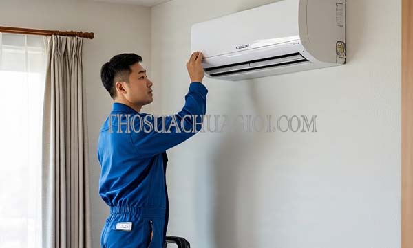 Thợ sửa máy lạnh tại Tân An liên hệ 10 phút đã đến tận nhà