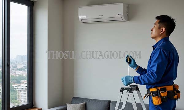 thợ sửa máy lạnh tại trà vinh