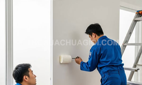 Thợ sửa nhà xã Hiệp Phước