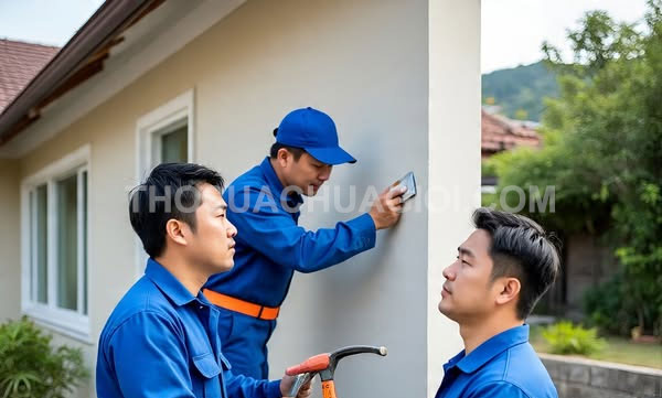 Thợ sửa nhà xã Thái Mỹ