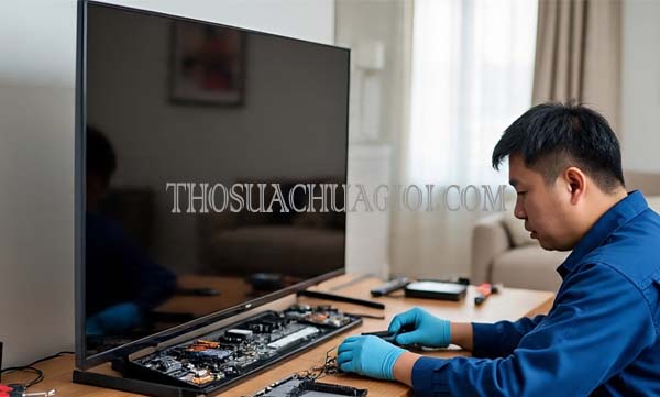 Thợ sửa tivi tại nhà phường Tân Phong cũ giá rẻ 15 phút đến nơi