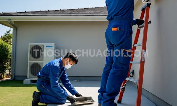 Thợ tháo lắp máy lạnh tại phường Long Trường