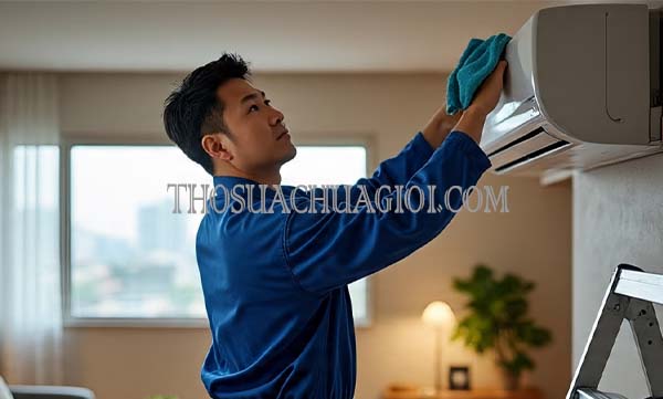 thợ vệ sinh máy lạnh tại celadon city giá rẻ