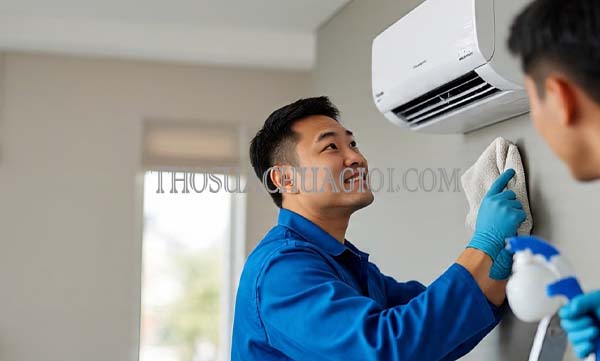 thợ vệ sinh máy lạnh tại celadon city uy tín