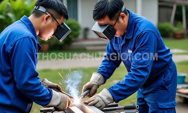 Thợ hàn sắt inox phường Bến Thành mới giá rẻ 25 phút có mặt